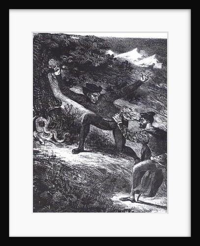 Mephistopheles and Faust on their way to the Sabbath at Night by Ferdinand Victor Eugene Delacroix