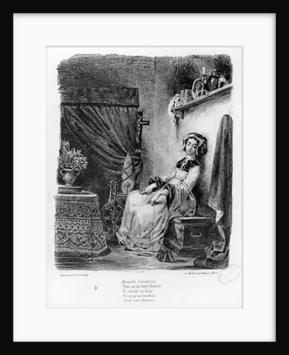 Marguerite in her Room by Ferdinand Victor Eugene Delacroix