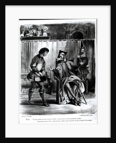 Mephistopheles and the Pupil by Ferdinand Victor Eugene Delacroix
