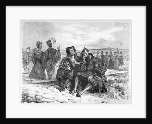 Faust and Wagner in conversation by Ferdinand Victor Eugene Delacroix