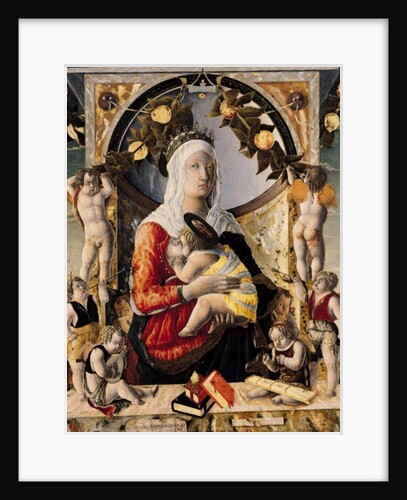 The Virgin and Child Surrounded by Eight Angels, 1455 by Marco Zoppo