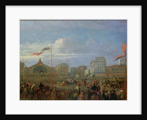 Queen Victoria Arriving at the Gare de l'Est, 18th August 1855 by French School