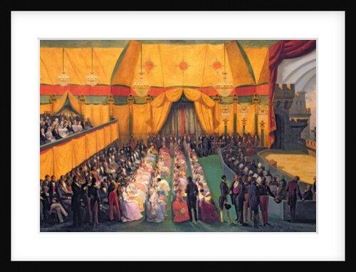 Production of `Richard the Lionheart' by Andre Ernest Modeste Gretry for Queen Victoria, at Chateau d'Eu, September 1845 by Nicolas & Dauzats A. Gosse