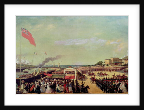 Napoleon III Welcoming Queen Victoria at the Port of Boulogne, 18th August 1855, 1856 by Louis Armand