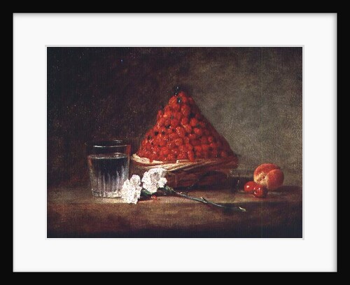Basket with Wild Strawberries, c.1761 by Jean-Baptiste Simeon Chardin