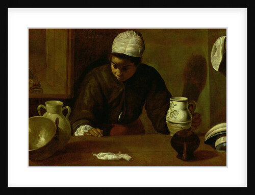 Kitchen Maid with the Supper at Emmaus, c.1618 by Diego Rodriguez de Silva y Velazquez