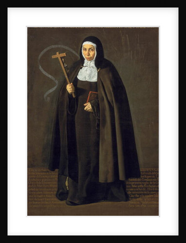 Madre Maria Jeronima de la Fuente, 1620 by Diego Rodriguez de Silva y Velazquez
