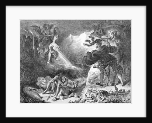Faust and Mephistopheles at the Witches' Sabbath by Ferdinand Victor Eugene Delacroix