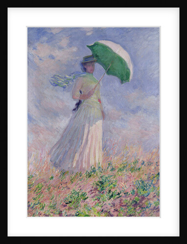 Woman with a parasol turned to the right, 1886 by Claude Monet