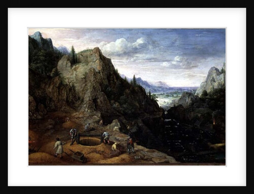 Landscape with a Foundry, 1595 by Lucas van Valckenborch