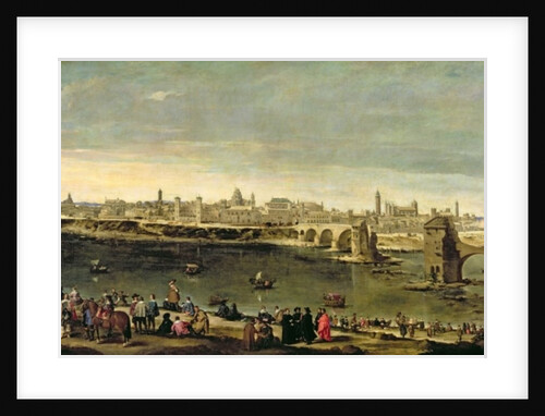 View of the City of Zaragoza by Juan Bautista Martinez del Mazo