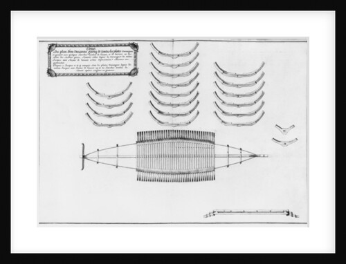 lan of a vessel with all its floor plates by French School