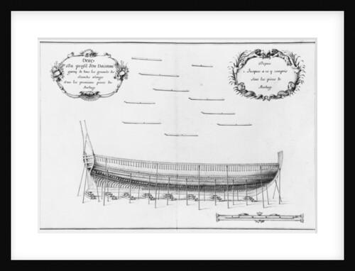 rofile of a vessel by French School
