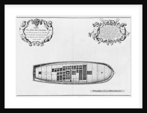 lan of the false deck of a vessel by French School