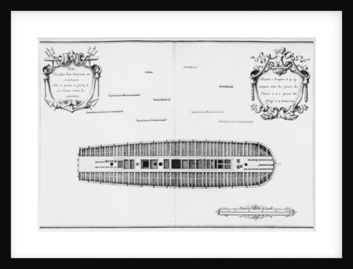 lan of the second deck of a vessel by French School