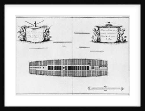 lan of the third deck of a vessel by French School