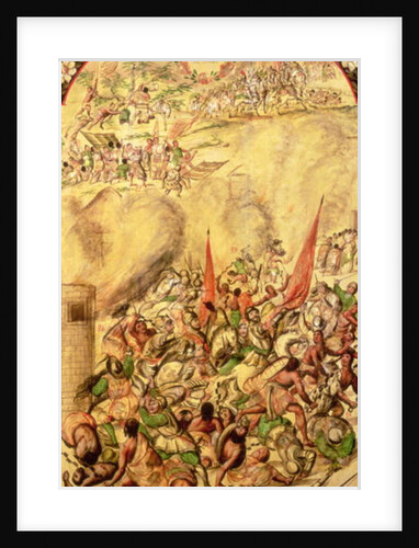 Conquest of Mexico: the Spaniards retreating, 1st July 1520, 1698 by Miguel and Juan Gonzalez