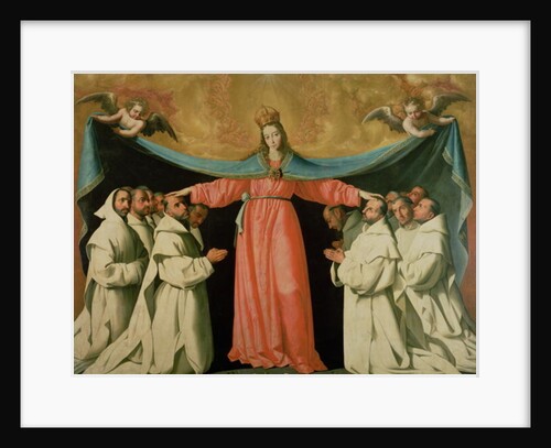Virgin of the Misericordia Sheltering the Carthusians, c.1629 by Francisco de Zurbaran