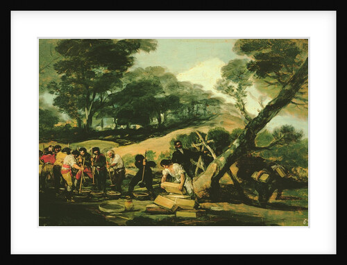 Clandestine Manufacture of Gunpowder, 1812-13 by Francisco Jose de Goya y Lucientes