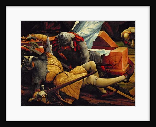 Soldiers Guarding Christ's Tomb at the Resurrection by Matthias Grunewald