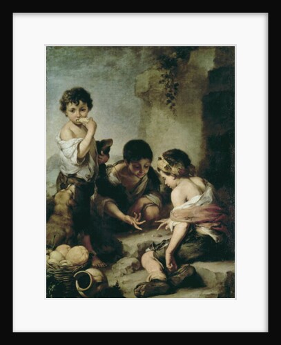 Boys Playing Dice, c.1670-75 by Bartolome Esteban Murillo