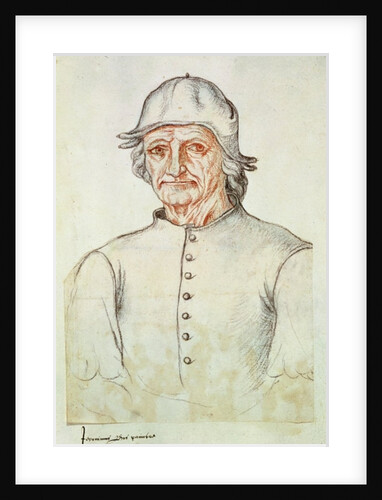 Ms 266 fol.275 Portrait of Hieronymus Bosch from the 'Recueil d'Arras' by Flemish School