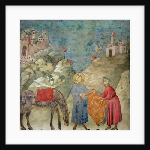 St. Francis Gives his Coat to a Stranger, 1296-97 by Giotto