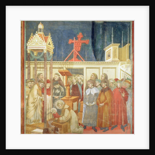 St. Francis of Assisi Preparing the Christmas Crib at Grecchio, 1296-97 by Giotto