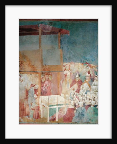 Pope Gregory IX Canonising St. Francis in 1228, 1297-99 by Giotto (c.1266-1337)