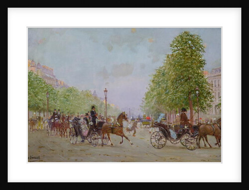 The Promenade on the Champs-Elysees by Jean Beraud