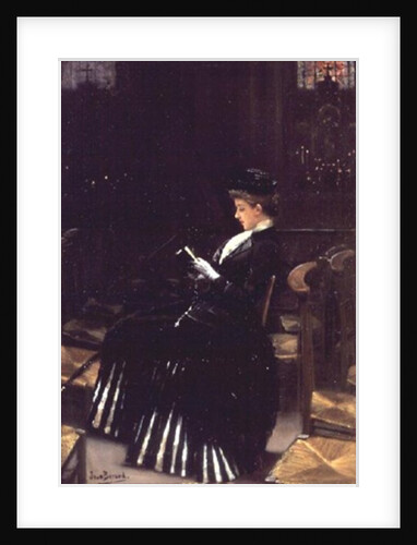 A Woman at Prayer, c.1889 by Jean Beraud