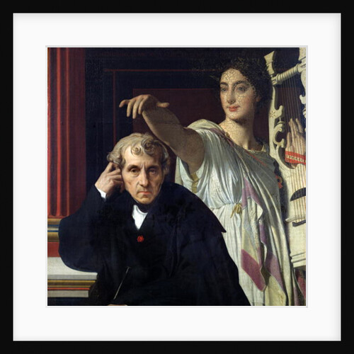 Portrait of the Italian Composer Cherubini and the Muse of Lyrical Poetry, 1842 by Jean Auguste Dominique Ingres