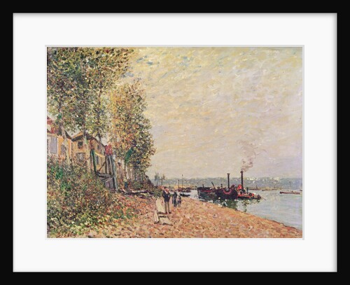 Steam Boats on the Loing at Saint-Mammes, 1877 by Alfred Sisley