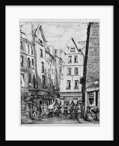 The Rue Pirouette, 1860 by Charles Meryon