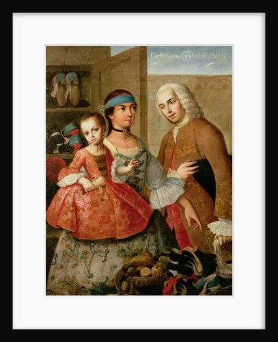 A Spaniard and his Mexican Indian Wife and their Child by Miguel Cabrera