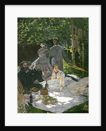 Lunch on the grass, in Chailly, 1865 by Claude Monet
