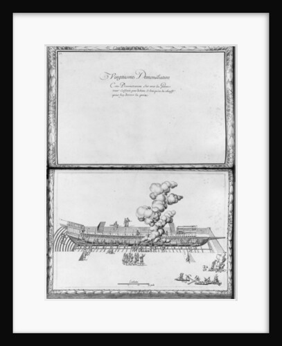 Caulking a galley, twentieth demonstration by French School