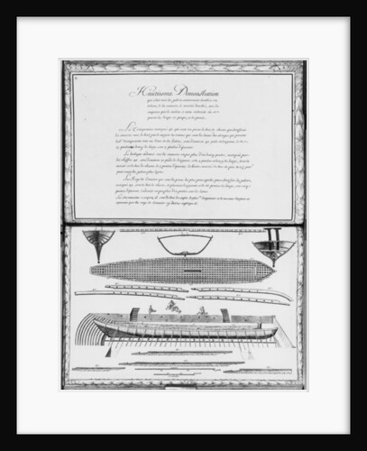 A galley entirely lined outside, eighth demonstration by French School