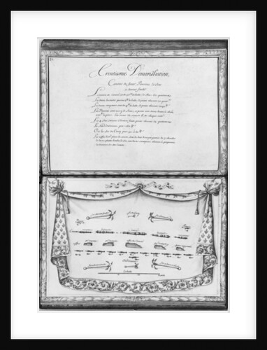 annons and anchors of a galley, thirtieth demonstratio by French School