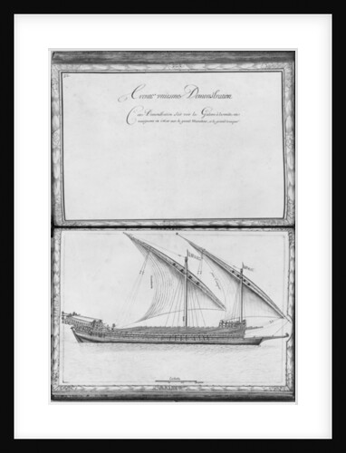 A seaworthy galley, thirty-first demonstration by French School