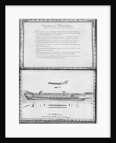 A galley getting ready to launch, twenty-second demonstration by French School