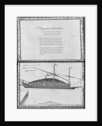 A galley being moored, twenty-fourth demonstration by French School