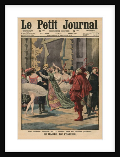 An odd tradition of the 1st January in the Parisian theatres, the 'Fireman Kiss' by French School