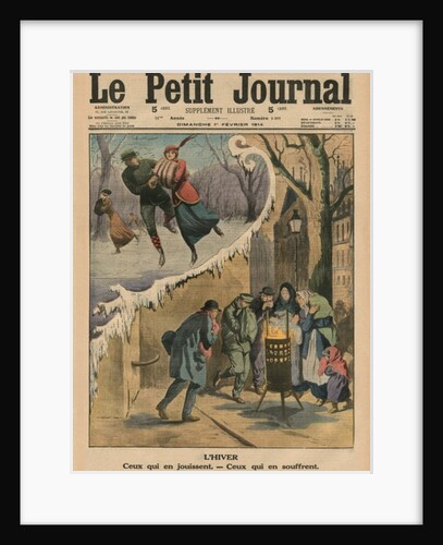 Winter, those who enjoy it, those who suffer from it by French School