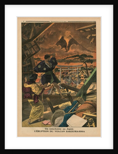 A cataclysm in Japan, Eruption of the Sakura-jima volcano by French School