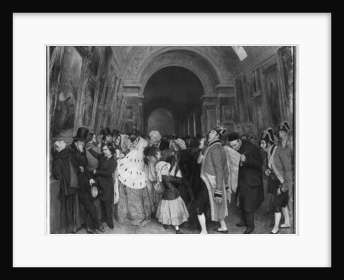 Four o'clock, known also as Closing of the annual Salon of Painting by Francois Auguste Biard