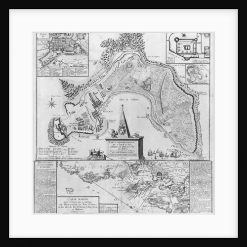 Plan of the Ile d'Aix, 1757 by French School