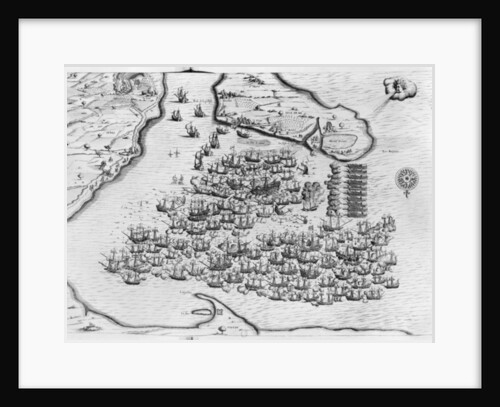 Naval battle of Saint-Martin-de-Re on 27th October 1622, Ile de Re by French School