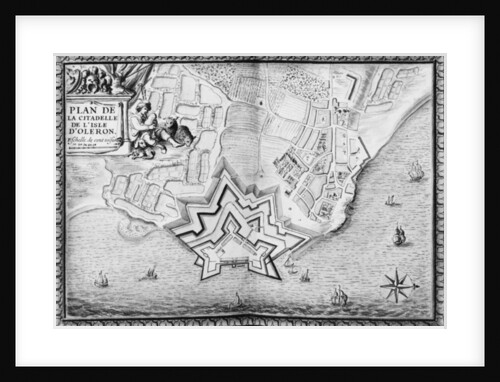 Plan of the Citadel of l'Isle d'Oleron, Recueil des Plans des Places de France, 1676 by French School