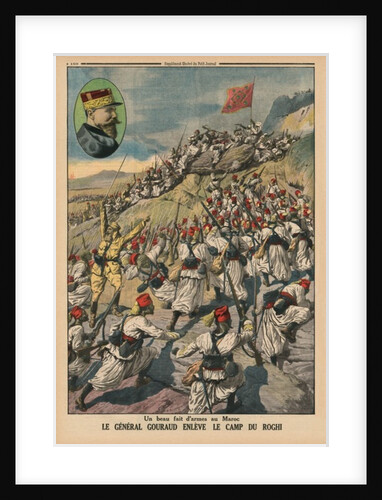 A fine feat of arms in Morocco, General Gouraud capturing the camp of Roghi by French School